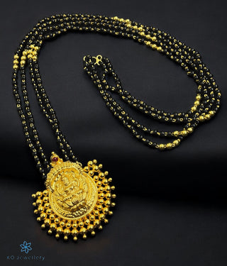 The Varga Silver Lakshmi Mangalsutra Necklace