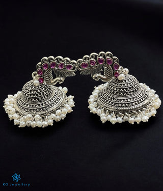 The Zaitra Antique Silver Jhumka