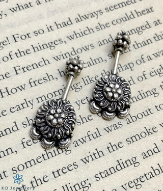 The Atmaja Silver Bugudi Earrings (Piercing)