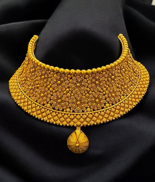 The Kamini Silver Filigree Bridal Choker Necklace