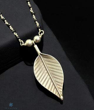 The Leaf Silver Necklace/ Mangalsutra