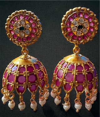 The  Aarna Silver Kemp Jhumka