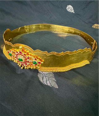 The Kalyani Silver Bridal Oddiyanam/Waist belt