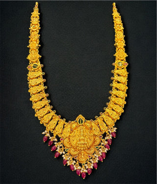 The Hiranyaprabha Silver Lakshmi Nakshi Necklace & Earrings