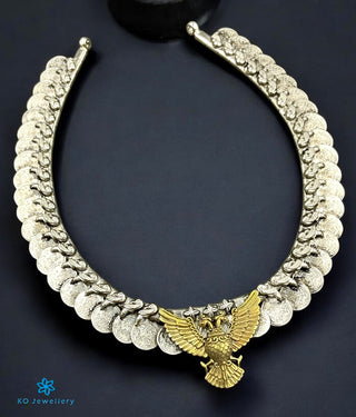 The Mithila Silver Gandaberunda Kasumala Necklace (2 tone)