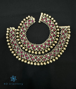 The Taniya Bridal Gemstone Anklets