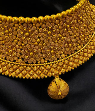 The Kamini Silver Filigree Bridal Choker Necklace