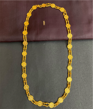 The Samriddhi Silver Lakshmi Kasumala Necklace & Earrings