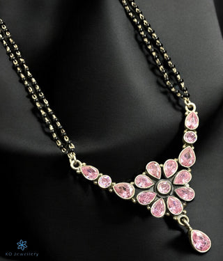 The Gina Silver  Necklace/ Mangalsutra