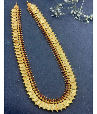 The Classic Laxmi Kasu-malai Long Necklace