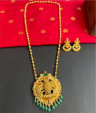 The Saindhavi Silver Gandaberunda Necklace