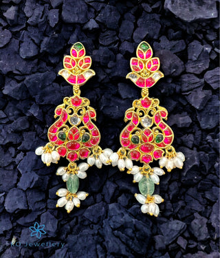 The Chinmaya Silver Kundan-Jadau Necklace & Earrings