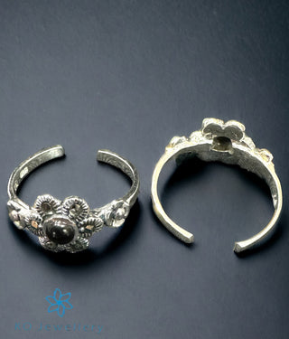 Preet Silver Marcasite Toe-Rings