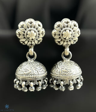 The Kantaka Silver Jhumkas