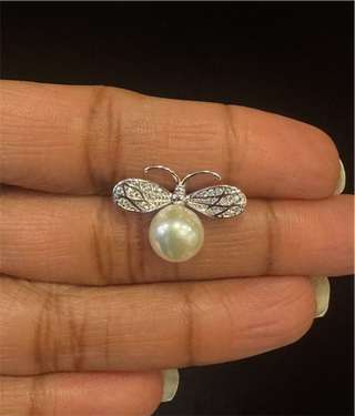 The Tiya Butterfly Silver Brooch