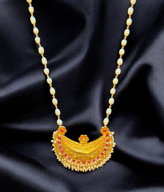 The Tanmaya Kokkethathi Silver Pearl Necklace
