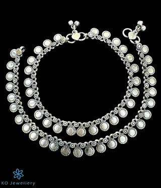 Ayana Silver Antique Anklets