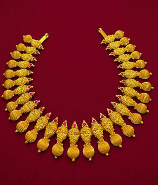 The Ajara Nakshi Silver Peacock Necklace & Earrings