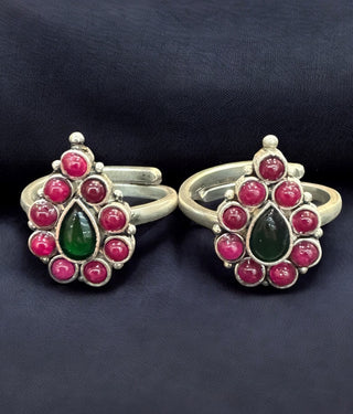 The Avanti Silver Toe-Rings (Oxidised)