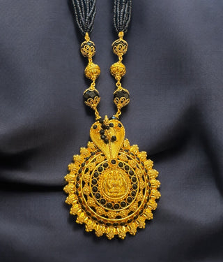 The Saurabhi Silver Black Pathak Jomaale Necklace