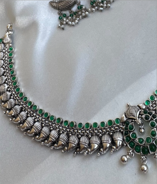 The Dhyana Silver Paisley Necklace