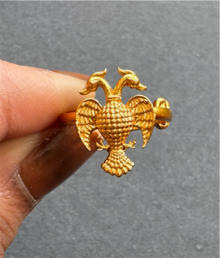 The Skanda Silver Gandaberunda Adjustable Finger Ring