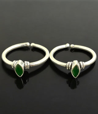 The Yali Silver Gemstone Toe-Rings