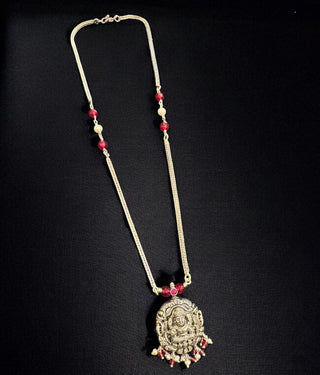 The Jisha Silver Lakshmi Nakshi Necklace & Earrings