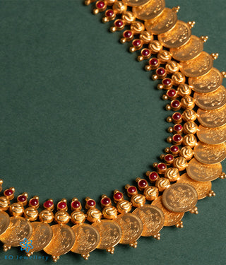 The Classic Laxmi Kasu-malai Long Necklace