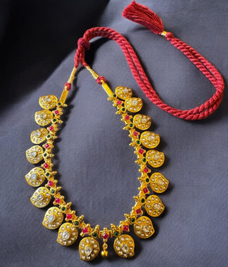 The Abhiri Silver Paisley Necklace & Earrings