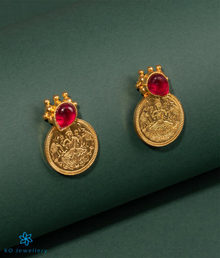 The Niska Silver Coin Lakshmi Ear-studs