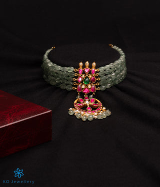 The Anika Silver Kundan Choker Necklace