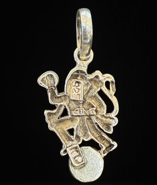 The Kesarinandan Silver Hanuman Pendant (Oxidised)