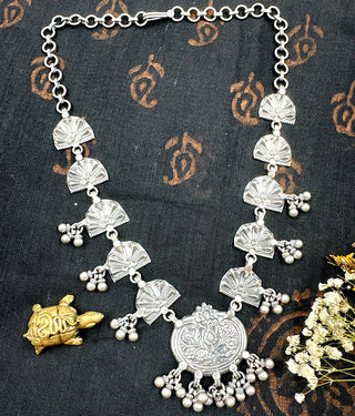 The Shalimar Silver Antique Necklace