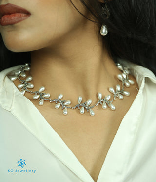 The Jisha Silver Marcasite Necklace & Earrings