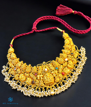 The Samanva Silver Bridal Lakshmi Necklace