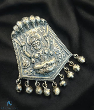 The Vaanya Silver Lakshmi Pendant