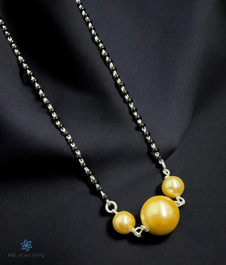 The Nirosha Silver Necklace/ Mangalsutra