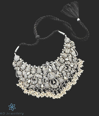 The Sadhika Silver Lakshmi Choker Necklace