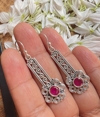 The Siri Silver Gemstone Earrings