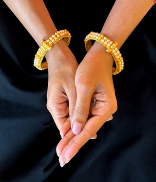 The Swarna Silver Pearl Tode Bracelet -Single (Size /2.2/2.4/2.6/2.8)