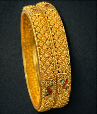 The Avarnita Silver Filigree Bangle- Single (Size/2.2/ 2.4/2.6/2.8)