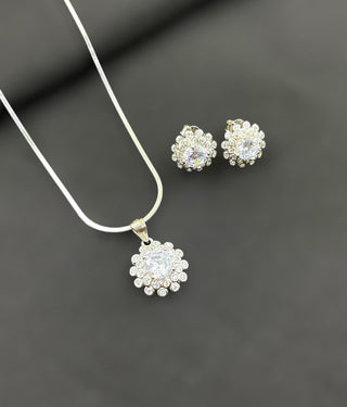 The Cora Silver Pendant Set