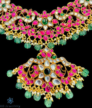 The Dhanyasri Silver Kundan-Jadau Necklace