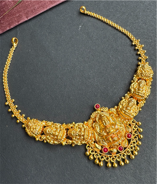 The Gayatri Silver Lakshmi Nakshi Necklace