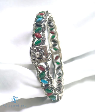 The Gemstone Sparkle Silver Marcasite Openable Bracelet