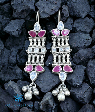 The Richa Silver Gemstone Earrings