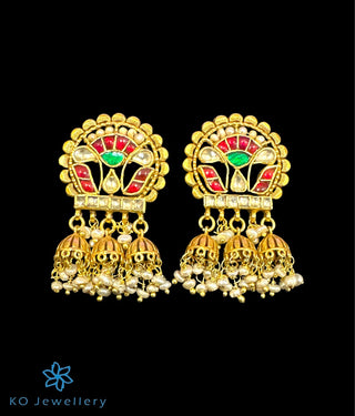 The Silver Kundan Jhumka