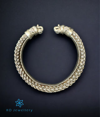 The Tusker Silver Open Bracelet