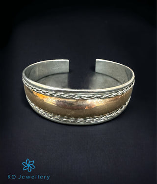 The Burnished Silver Open Bracelet